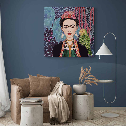 Kahlo autorretrato cotorro arte mexicano