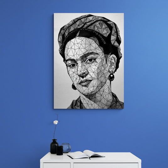 Frida Kahlo geométrica abstracta moderna