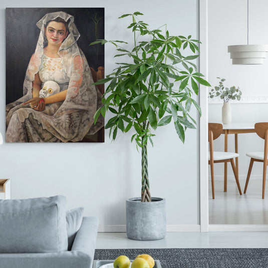 Frida Kahlo por Diego Rivera - Canvas Mérida Fine Print Art