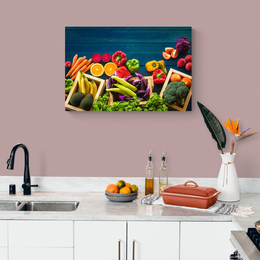 Fruits and Vegetables - Canvas Mérida Fine Print Art