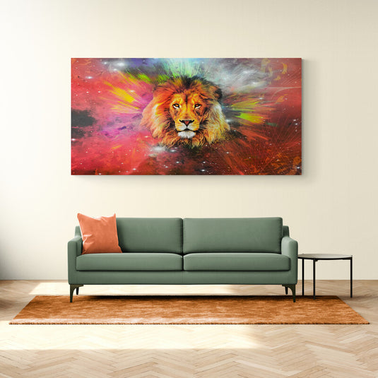 Galactic Lion - Canvas Mérida Fine Print Art