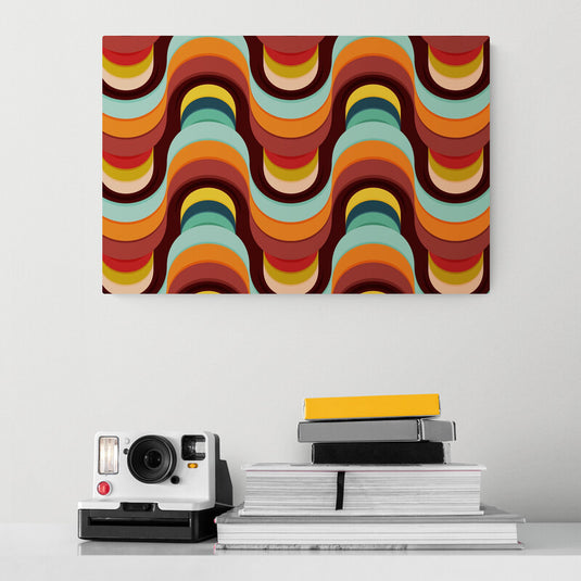 Geometric Groovy - Canvas Mérida Fine Print Art