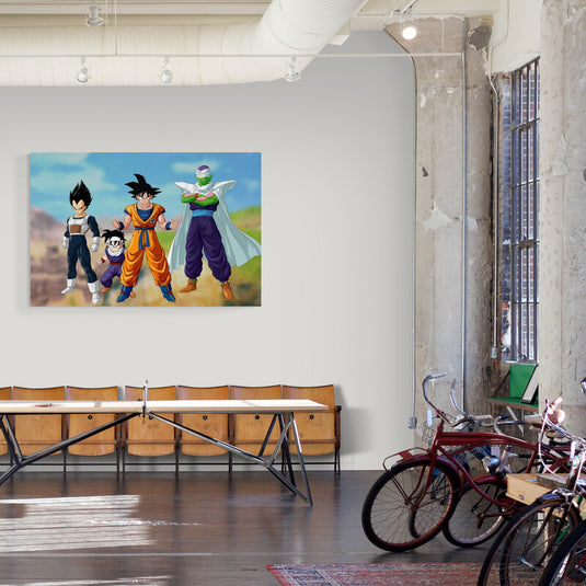 Goku´s Friends - Canvas Mérida Fine Print Art