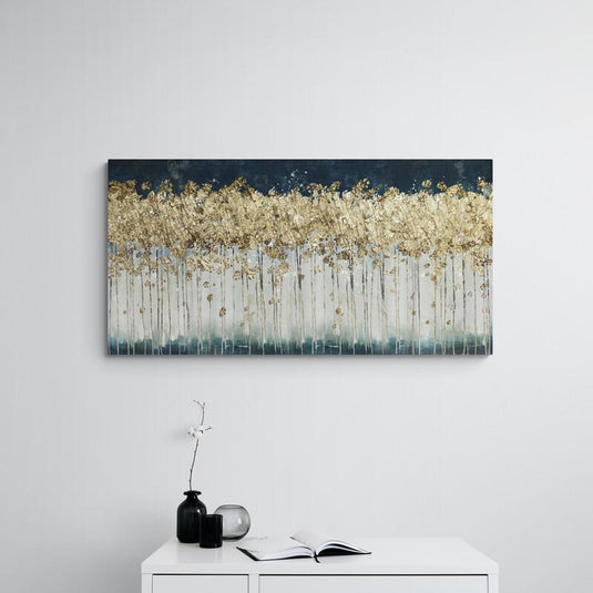 Gold Forest Art (landscape) - Canvas Mérida Fine Print Art