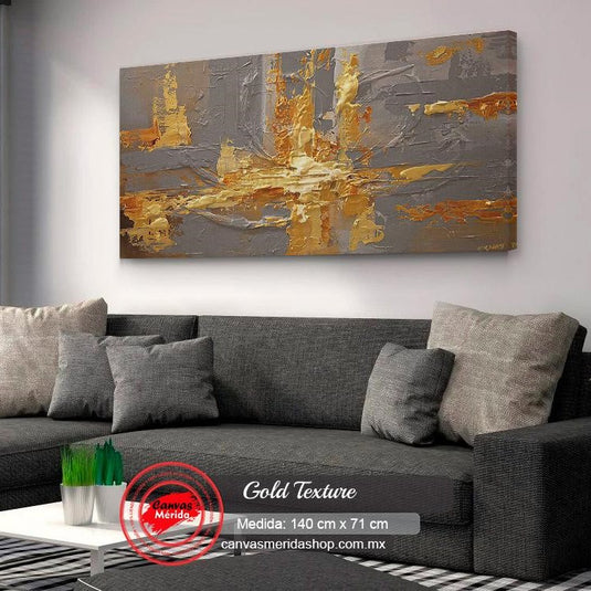 Gold Texture - Canvas Mérida Fine Print Art