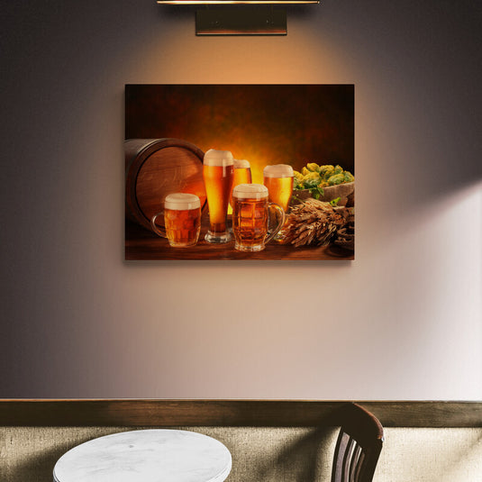 Golden Beer - Canvas Mérida Fine Print Art