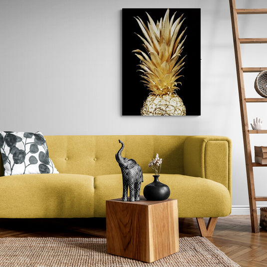 Golden Pineapple - Canvas Mérida Fine Print Art