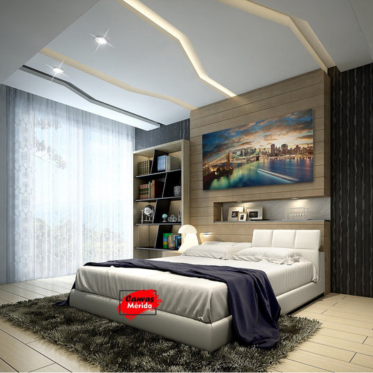 Golden Gate al Atardecer - Canvas Mérida Fine Print Art