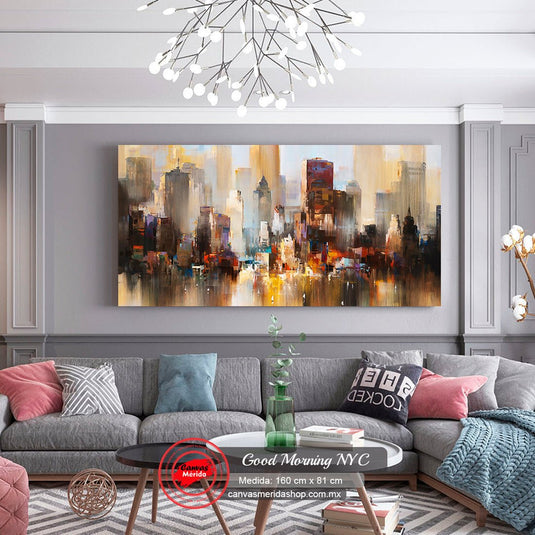 Good Morning NYC - Canvas Mérida Fine Print Art