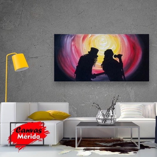 Guns & Roses - Canvas Mérida Fine Print Art