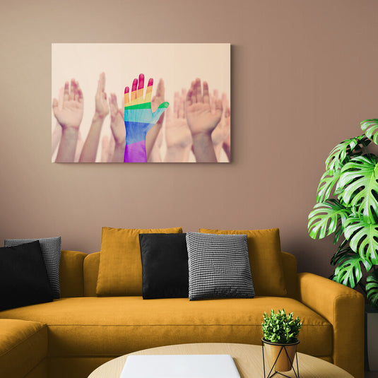 Hand in the Air - Canvas Mérida Fine Print Art