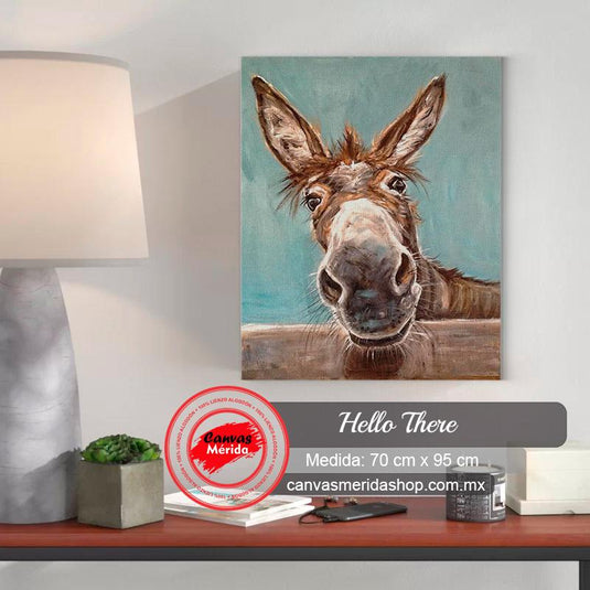 Retrato de burro curioso