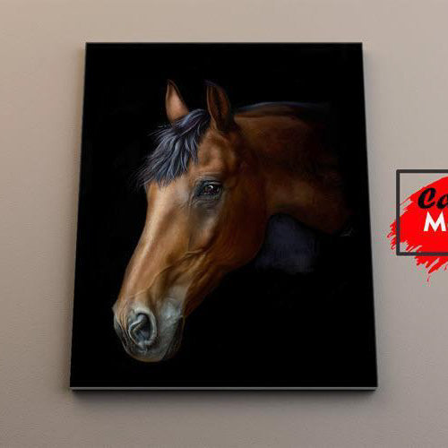 Retrato detallado de un caballo