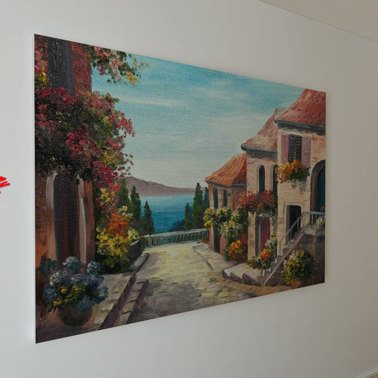 House Near to Sea - Canvas Mérida Fine Print Art