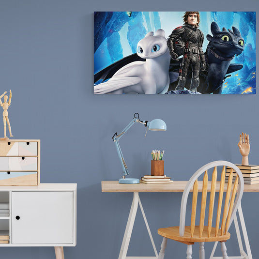 How To Train two Dragons - Canvas Mérida Fine Print Art