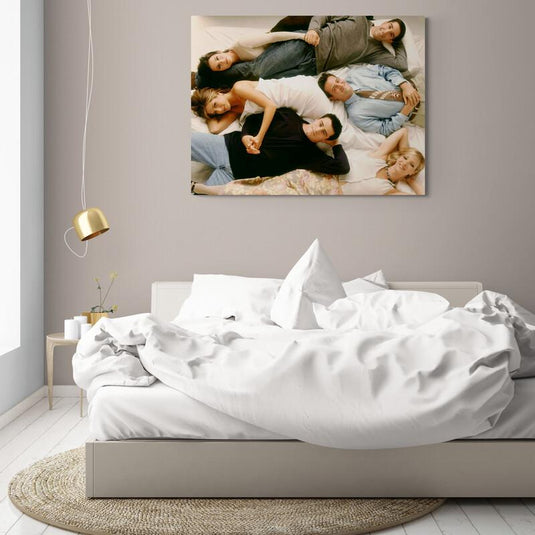 In Bed with Friends - Canvas Mérida Fine Print Art