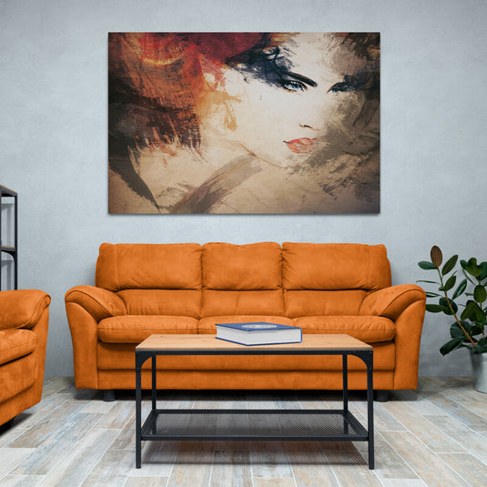 Intensity of Woman - Canvas Mérida Fine Print Art