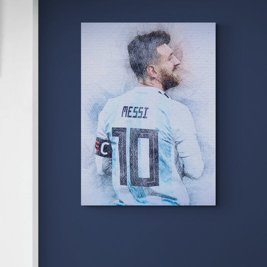 Messi #8 - Canvas Mérida Fine Print Art
