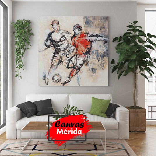 Jugadores de Soccer - Canvas Mérida Fine Print Art