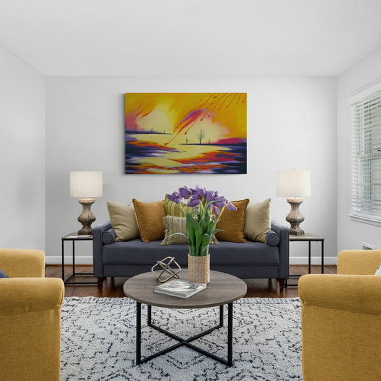 Landscape Between Flames - Canvas Mérida Fine Print Art