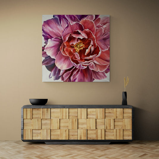 Peonía en plena floración