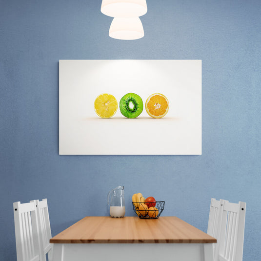 Lemon, Kiwi and Orange - Canvas Mérida Fine Print Art