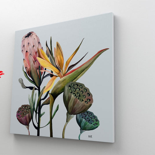 Composición de flora tropical exótica