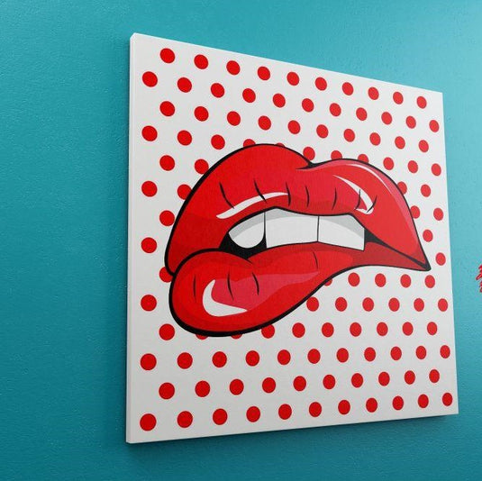 Lips Pop Art - Canvas Mérida Fine Print Art
