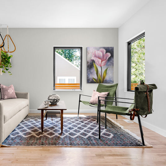 Pintura de tulipán rosa