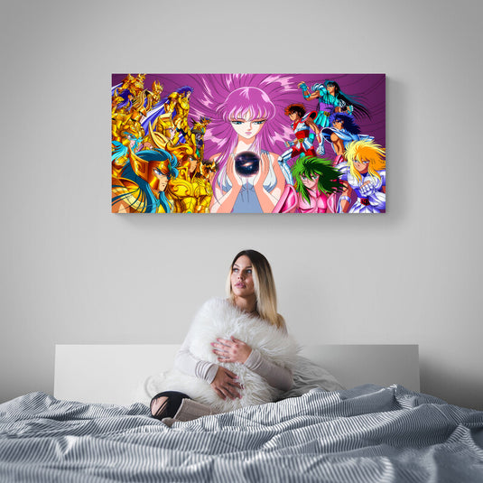 Los Caballeros del Zodiaco - Canvas Mérida Fine Print Art