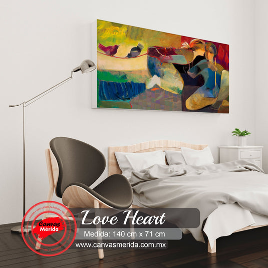 Love Heart - Canvas Mérida Fine Print Art