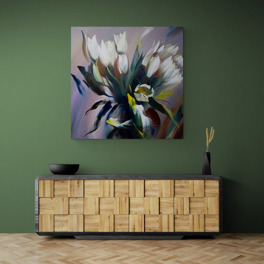 Tulipanes abstractos en movimiento