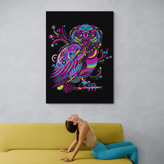 Mandala Owl - Canvas Mérida Fine Print Art