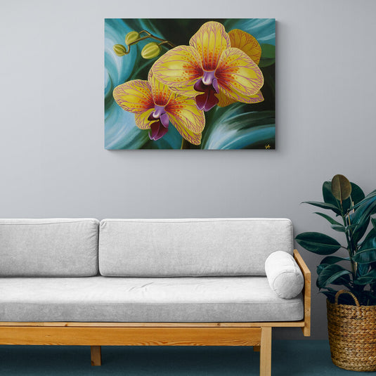 Orquídeas amarillas exóticas