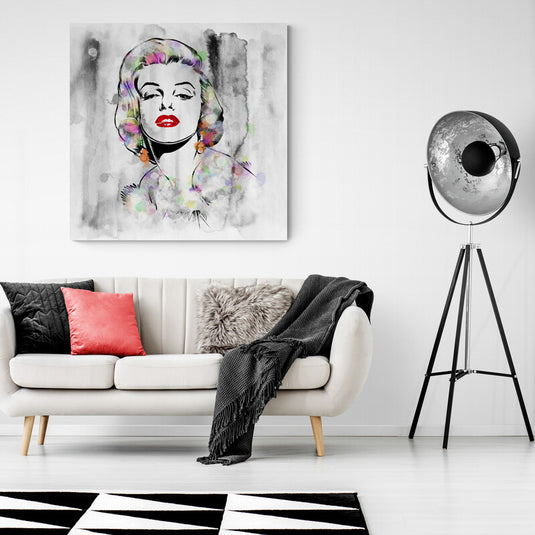 Marilyn Monroe Handmade - Canvas Mérida Fine Print Art