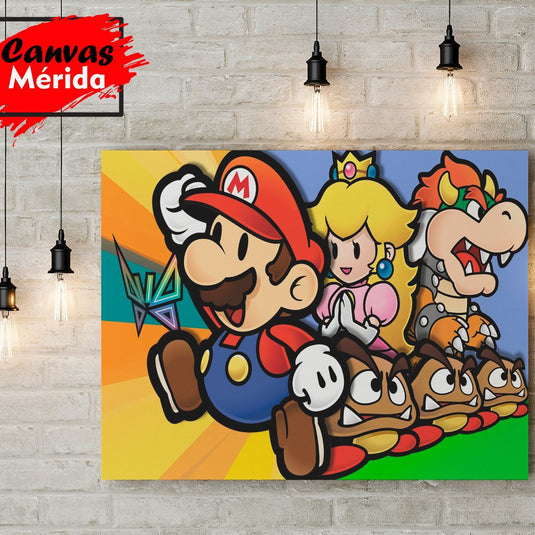 Mario Bros Miniatura - Canvas Mérida Fine Print Art