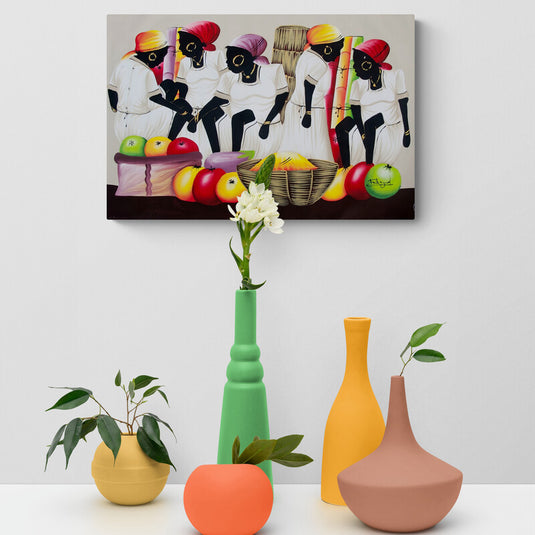 Market Sellers - Canvas Mérida Fine Print Art