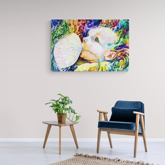 Maternal Bond - Canvas Mérida Fine Print Art