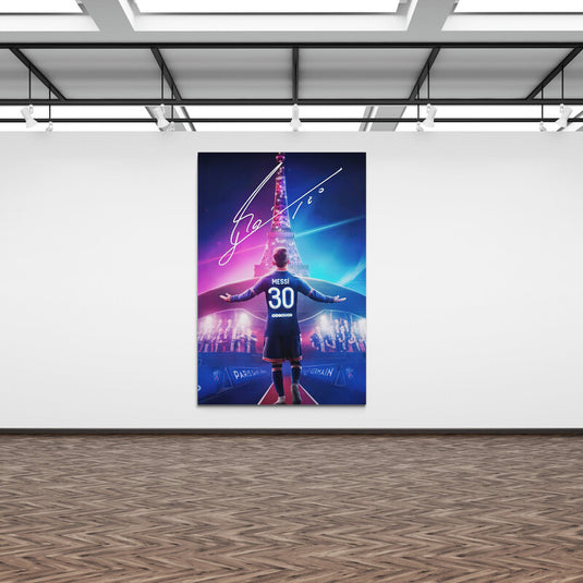 Messi in Paris - Canvas Mérida Fine Print Art