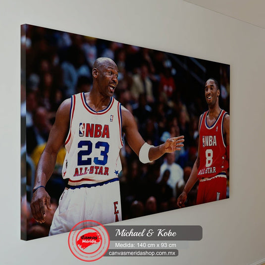 Michael & Kobe - Canvas Mérida Fine Print Art