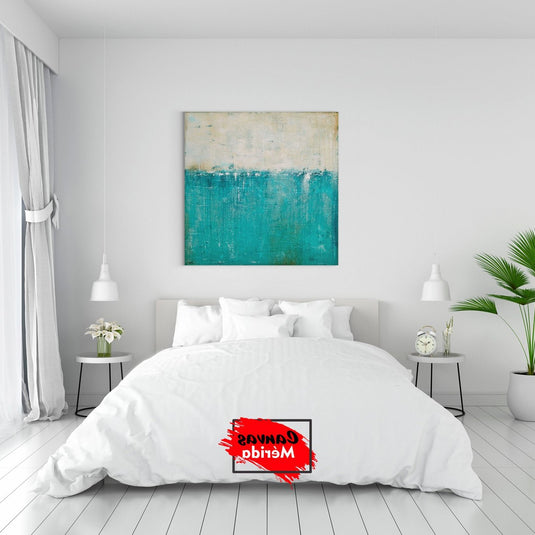 Mitad Turquesa - Canvas Mérida Fine Print Art
