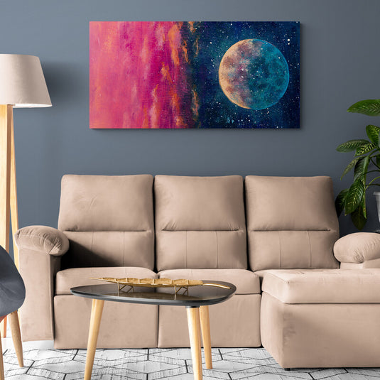 Moon Close to the Sun - Canvas Mérida Fine Print Art