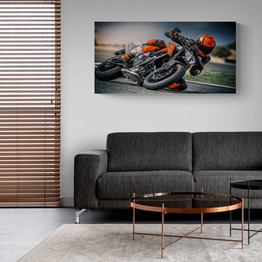Motorcycle Race #8 - Canvas Mérida Fine Print Art
