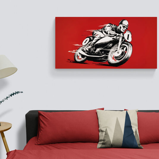 Motorcycle - Canvas Mérida Fine Print Art