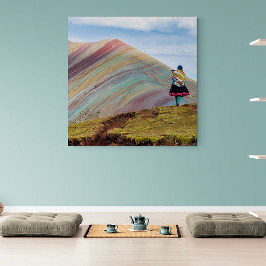 Mountainof the 7 Colors - Canvas Mérida Fine Print Art