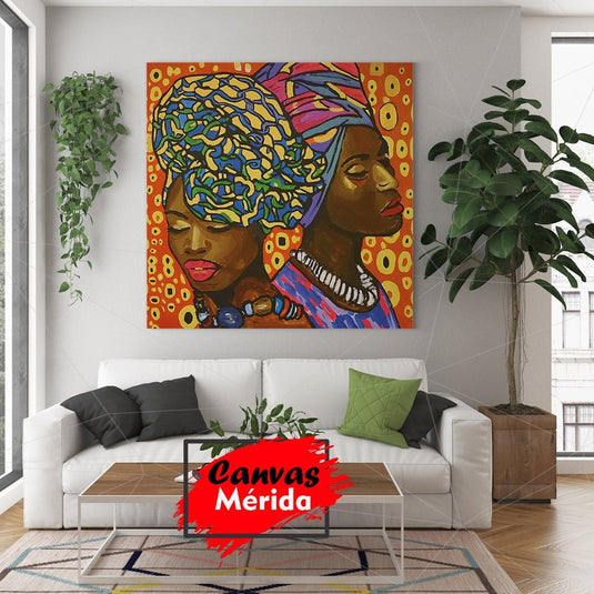 Mujeres Afroamericanas - Canvas Mérida Fine Print Art