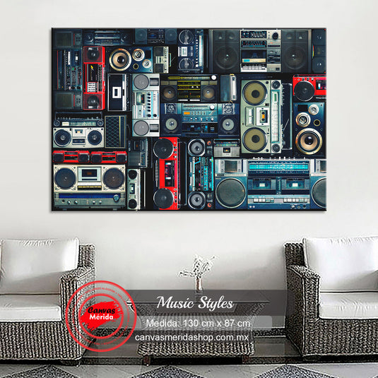 Music Styles - Canvas Mérida Fine Print Art