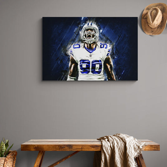 NFL Demarcus Lawrence Dallas Cowboys - Canvas Mérida Fine Print Art