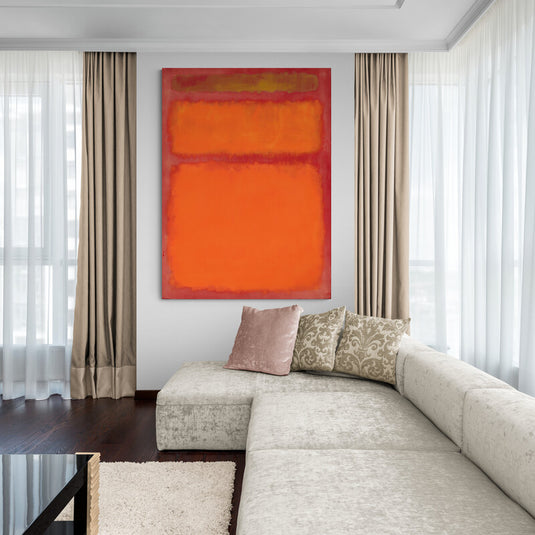 Rothko naranja rojo amarillo pintura abstracta