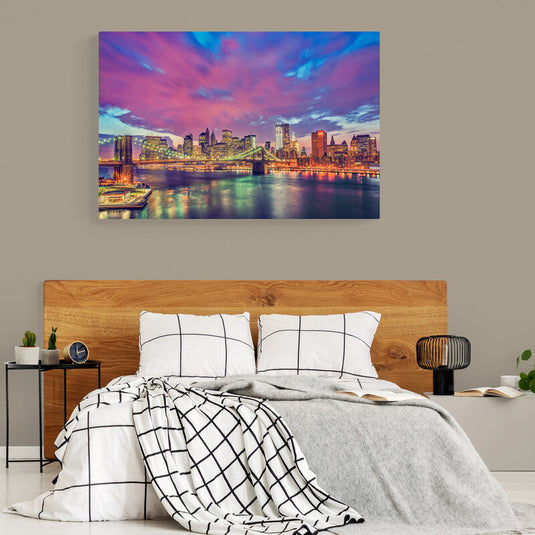 New York Lights - Canvas Mérida Fine Print Art